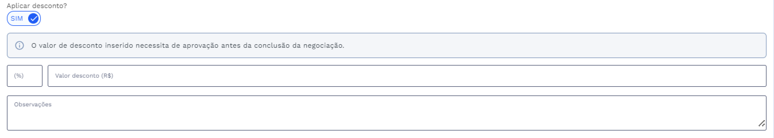 Aplicação Desconto