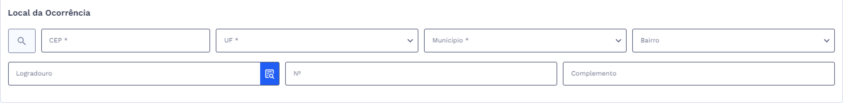 Card Local da Ocorrência