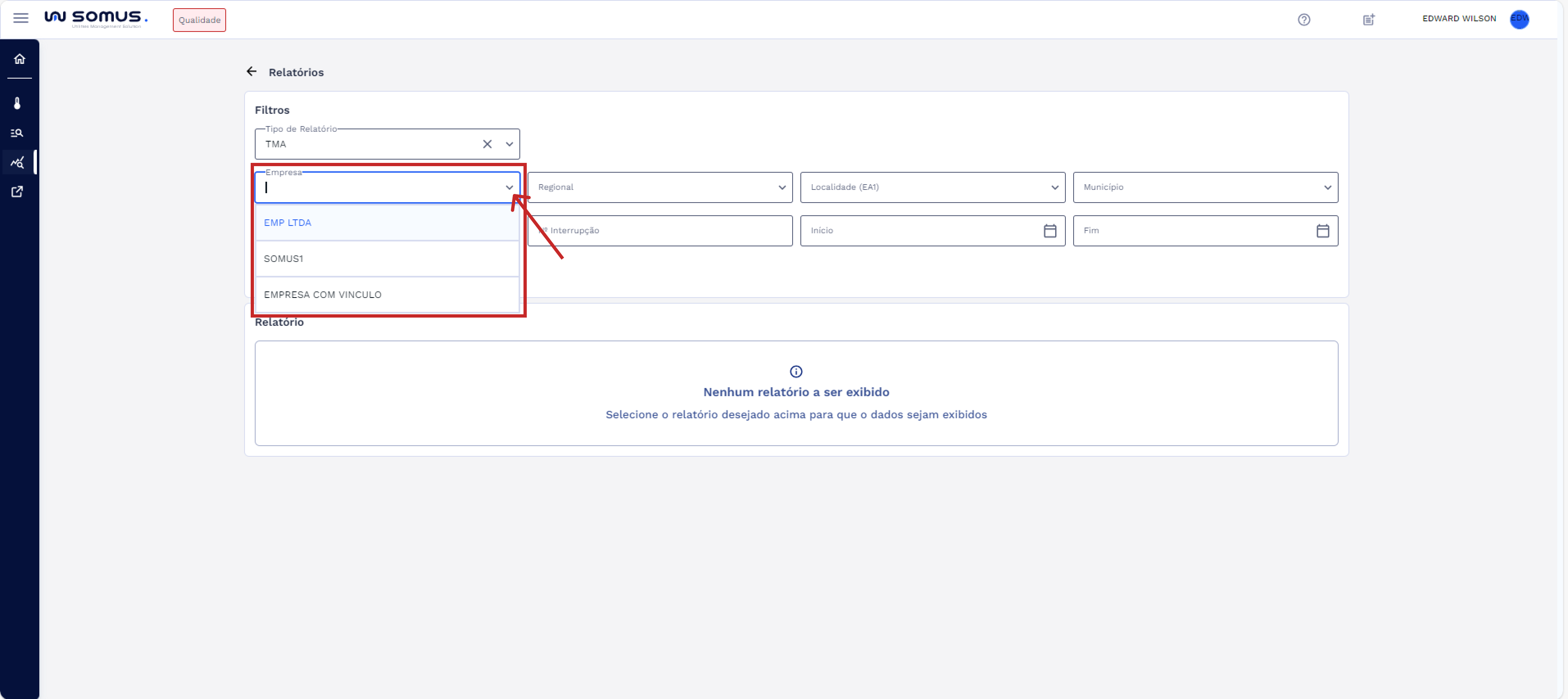 Campo Empresa – Lista