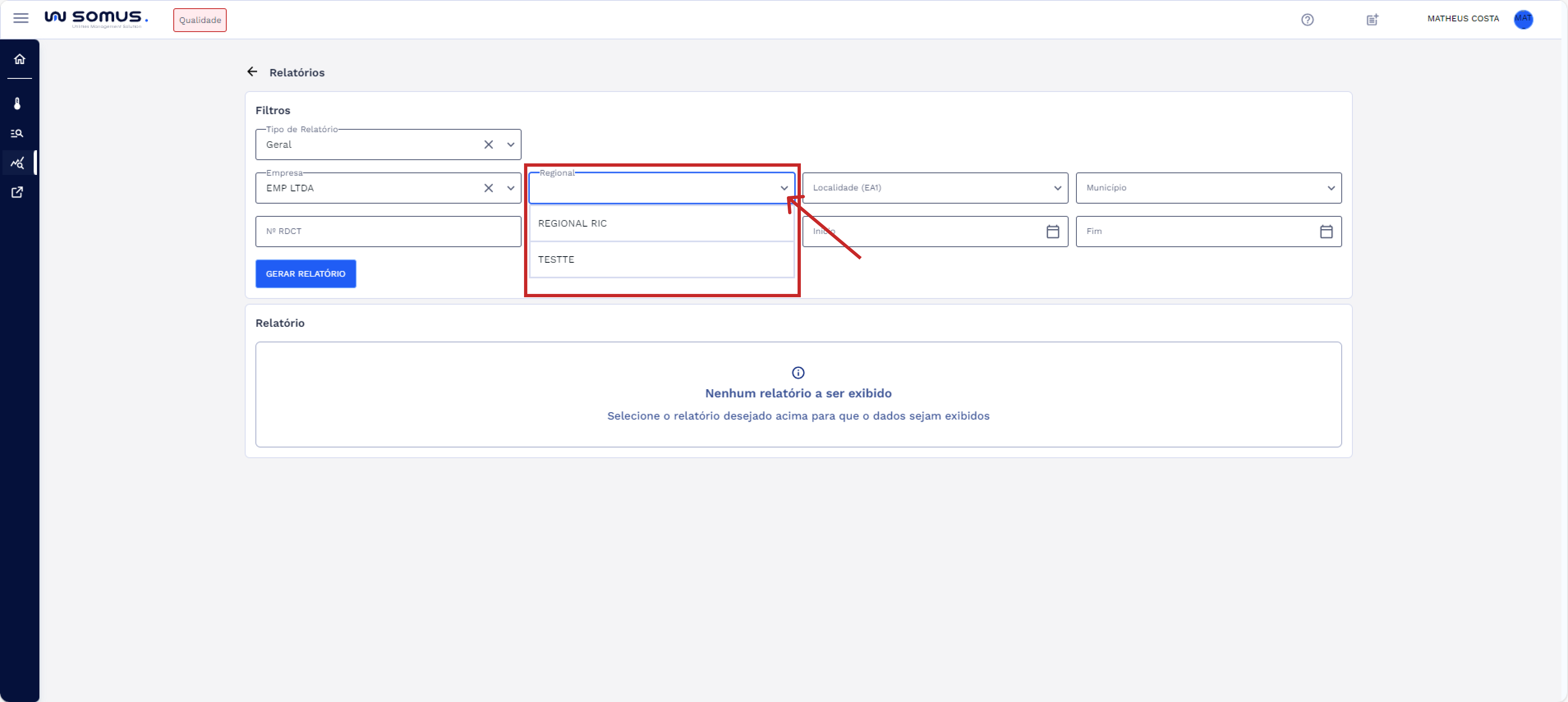 Campo Regional – Lista